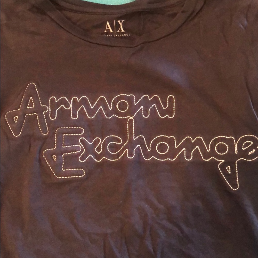 Black Armani Exchange tee